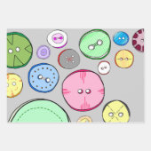 Farbige Tasten Geschenkpapier Set (Vorderseite)