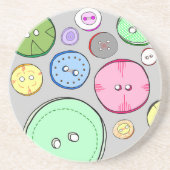 Farbige Tasten Getränkeuntersetzer (Vorne)