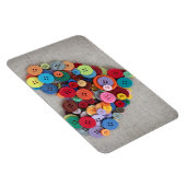 Farbige Tasten Herz Magnet (Rechte Seite)