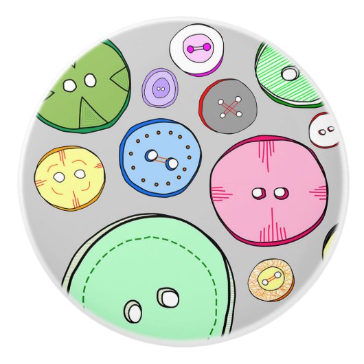 Farbige Tasten Keramikknauf (Vorderseite)