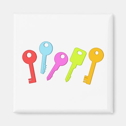 Farbige Tasten Magnet (Vorne)