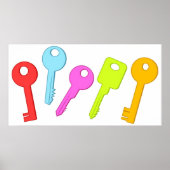 Farbige Tasten Poster (Vorne)