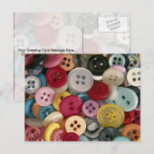 Farbige Tasten Postkarte (Vorne/Hinten)