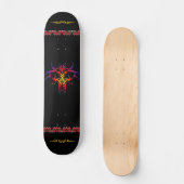 Farbige Tatto Design Skateboard (Vorderseite)