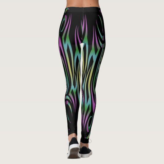 Farbige Tattoo-Leggings Leggings (Rückseite)