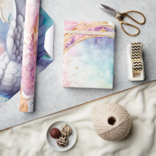 Farbige Taube Geschenkpapier