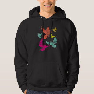 Farbige Taube   Tier Tauben Züchter Vogel Tauben Hoodie