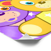 FARBIGE TEDDYBÄREN POSTER (Ecke)