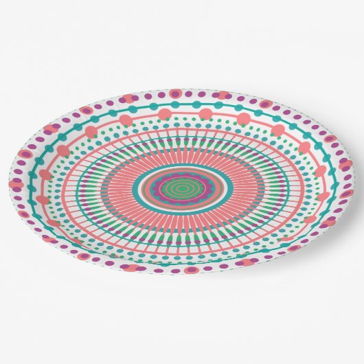 Farbige Teller (Schrägansicht)