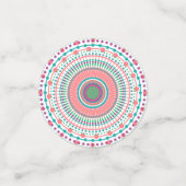 Farbige Teller Konfetti (Klein Vorderseite)