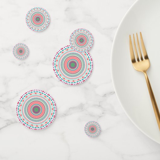 Farbige Teller Konfetti (Gruppe)