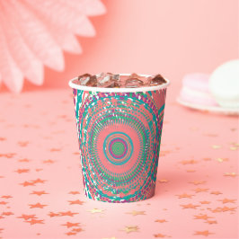 Farbige Teller Pappbecher