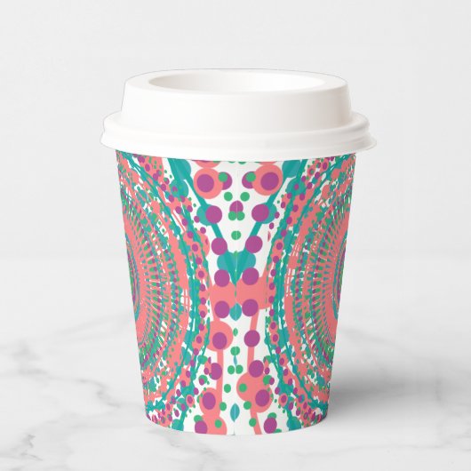 Farbige Teller Pappbecher (Rechts)