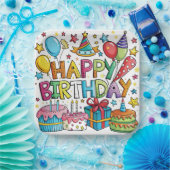 Farbige Teller zum Geburtstag (Party)