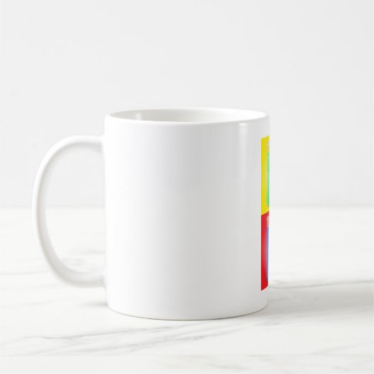 Farbige Teströhren Kaffeetasse (Links)
