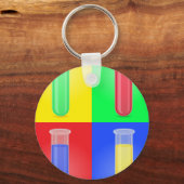 Farbige Teströhren Schlüsselanhänger (Vorderseite)