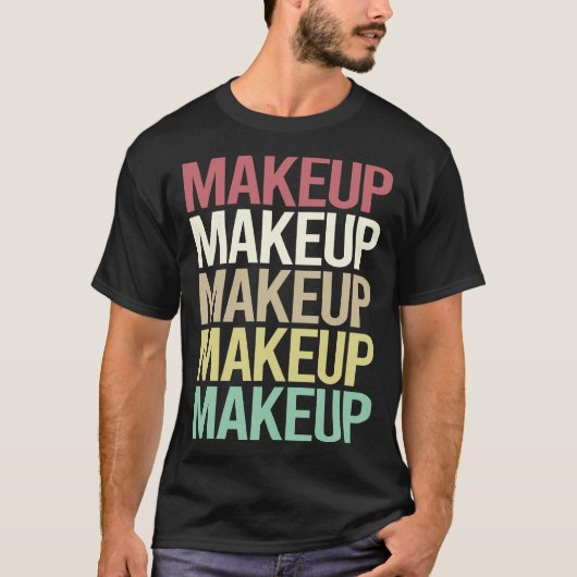 Farbige Text-Makeup T-Shirt (Vorderseite)