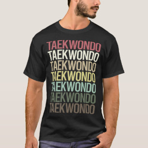 Farbige Text Taekwondo Tae Kwon-Do T-Shirt