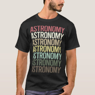 Farbige Textastronomie T-Shirt