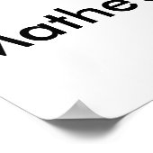 Farbige Textbild mit Ihrem Namen Poster (Ecke)