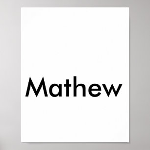 Farbige Textbild mit Ihrem Namen Poster