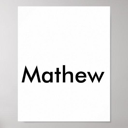 Farbige Textbild mit Ihrem Namen Poster (Vorne)