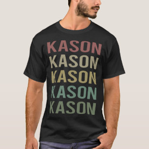 Farbige Textkunst - Kason Name T-Shirt