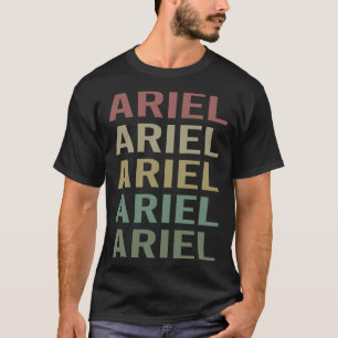 Farbige Textkunst - Name Ariel T-Shirt