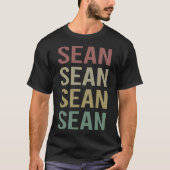 Farbige Textkunst - Sean Name T-Shirt (Vorderseite)