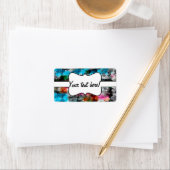 Farbige Textur Adressaufkleber (Insitu)