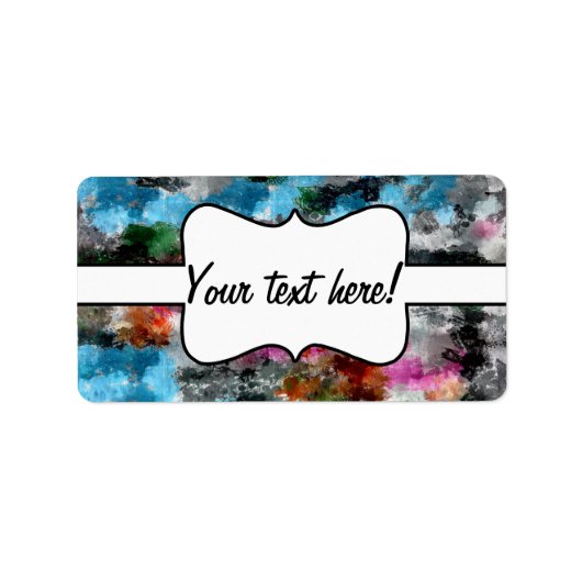 Farbige Textur Adressaufkleber (Vorne)