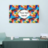 Farbige Textur Banner (Messeveranstaltung)