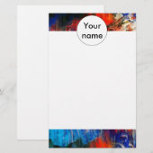 Farbige Textur Briefpapier (Vorne/Hinten)