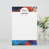 Farbige Textur Briefpapier (Stehend Vorderseite)