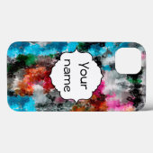 Farbige Textur Case-Mate iPhone Hülle (Rückseite (Horizontal))