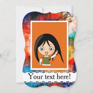 Farbige Textur Einladung