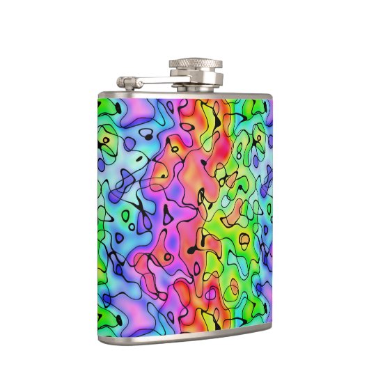 Farbige Textur Flachmann (Rechts)