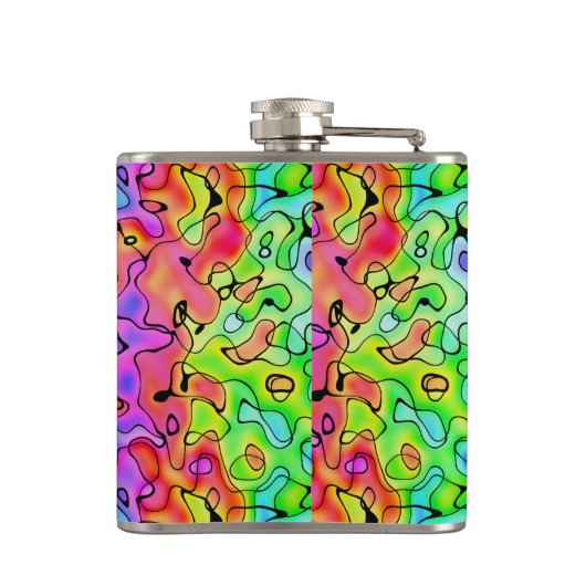 Farbige Textur Flachmann (Rückseite)