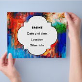 Farbige Textur Flyer (Hand)