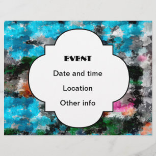 Farbige Textur Flyer