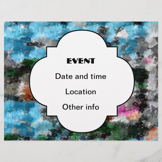 Farbige Textur Flyer (Vorne)