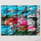 Farbige Textur Flyer (Hinten)