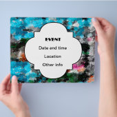 Farbige Textur Flyer (Hand)