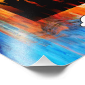Farbige Textur Fotodruck (Ecke)