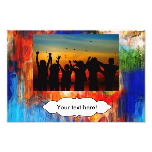 Farbige Textur Fotodruck (Vorne)