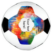 Farbige Textur Fußball (Gedreht)