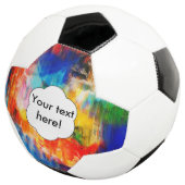 Farbige Textur Fußball (Dreiviertel)