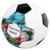 Farbige Textur Fußball (Dreiviertel)