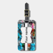 Farbige Textur Gepäckanhänger (Vorderseite vertikal)