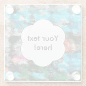 Farbige Textur Glasuntersetzer (Rückseite)